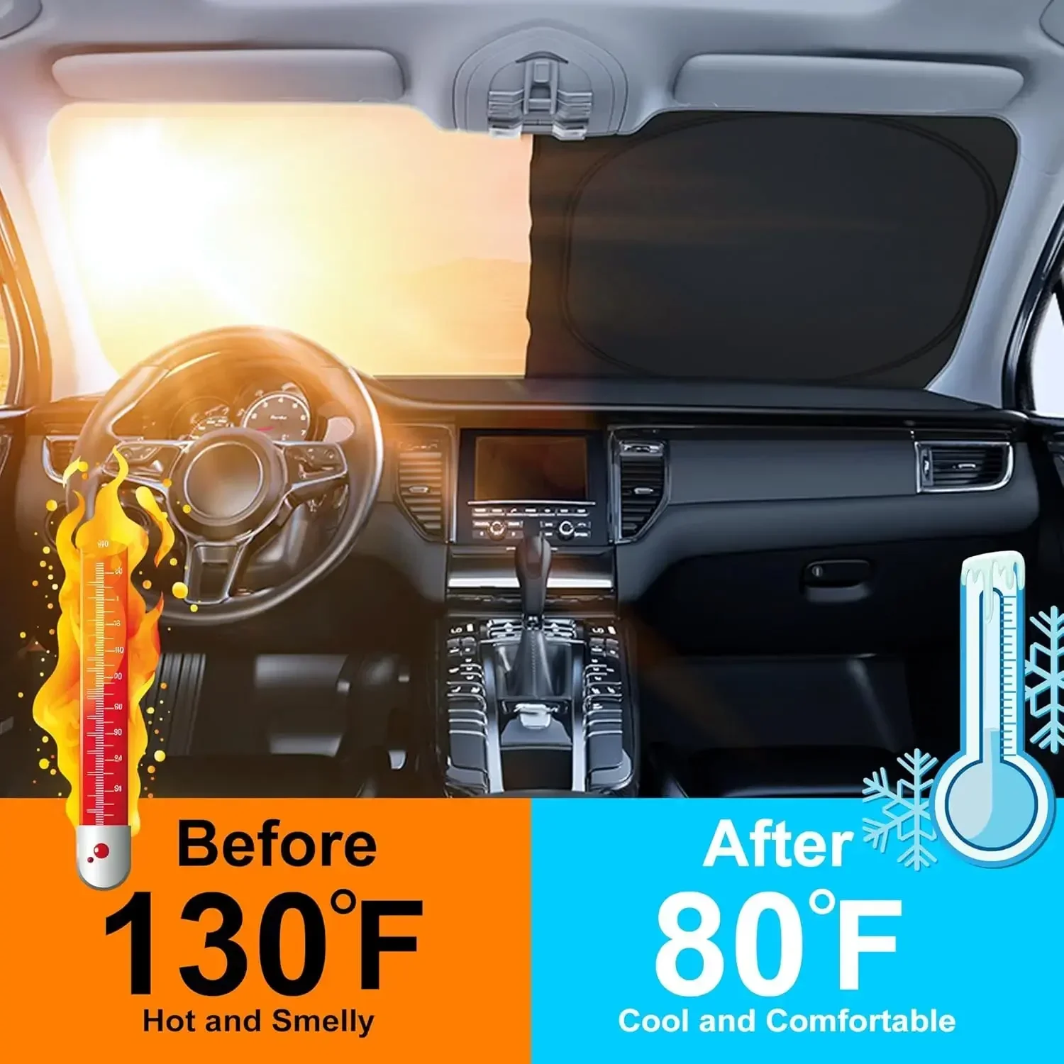 New Summer Car Front Window Su - Windshield Sun Shade review and price