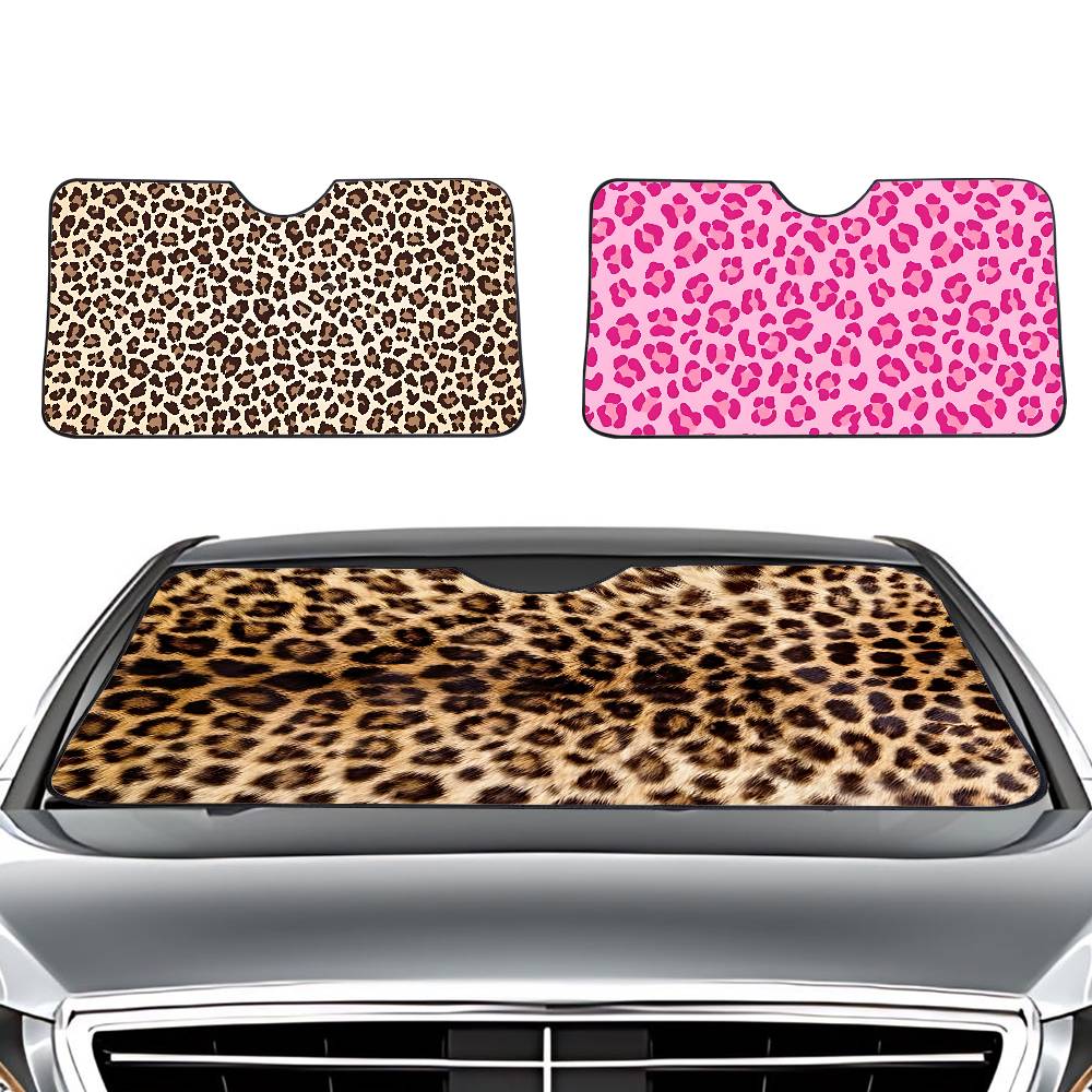 Animal Fur (Leopard Print) Car - Windshield Sun Shade review and price