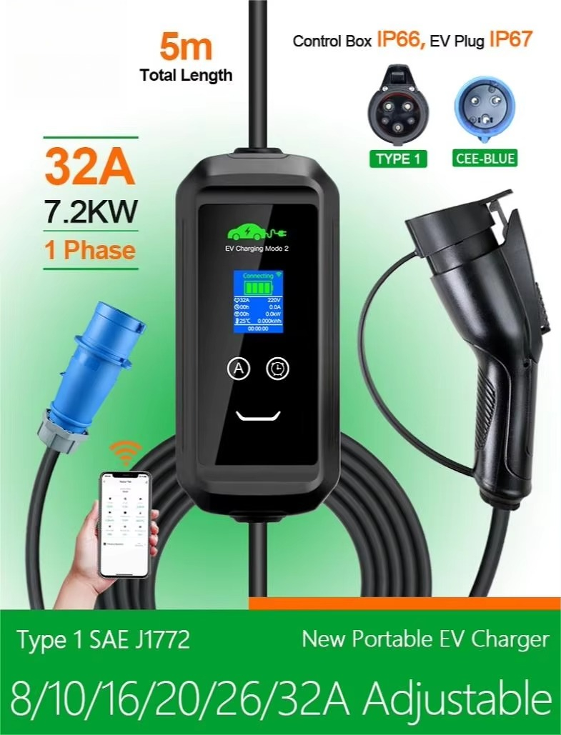 Custom USA AC Portable EV Char - Car Charger review and price