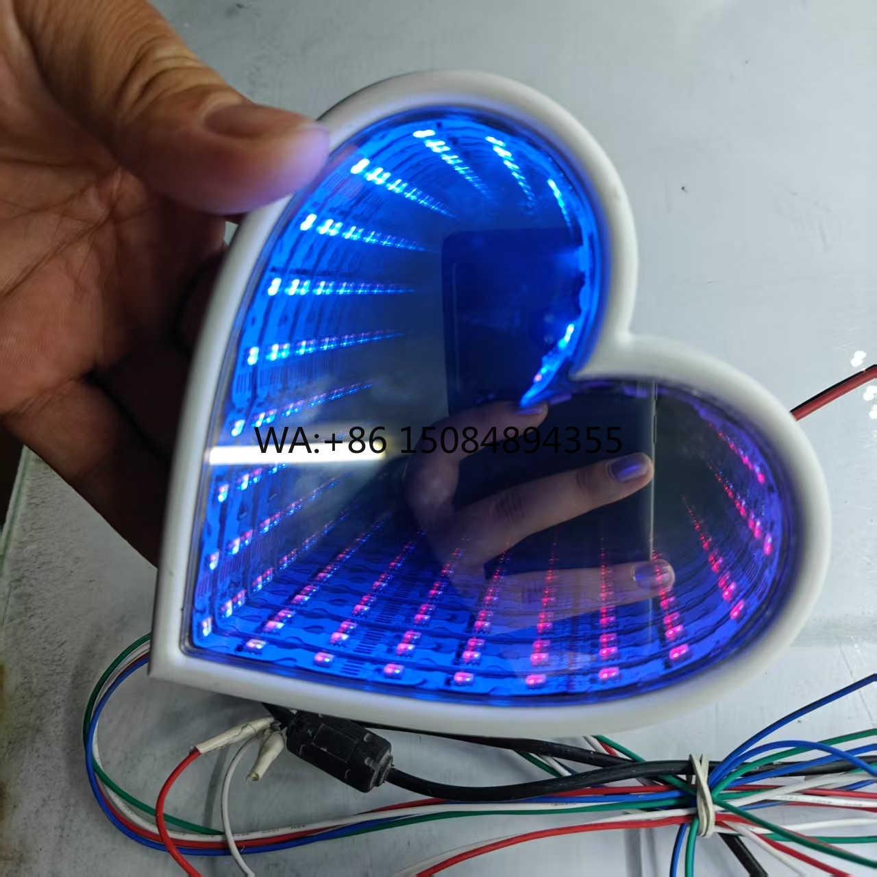3D Multi-Color Infinity Mirror - Car Mirror review and price