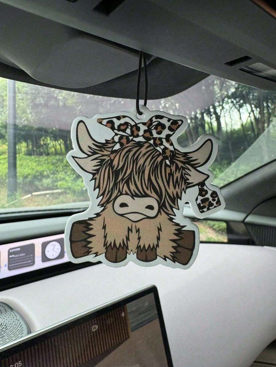 Cartoon Highland Cow Car Air F - Car Air Freshener review and price