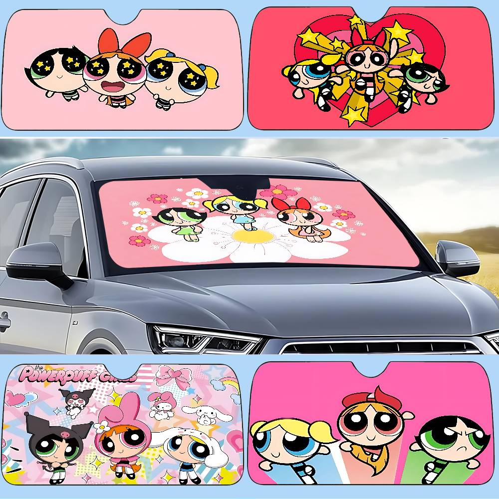Cute-P-pOwerPuff-G- Girls Styl - Windshield Sun Shade review and price