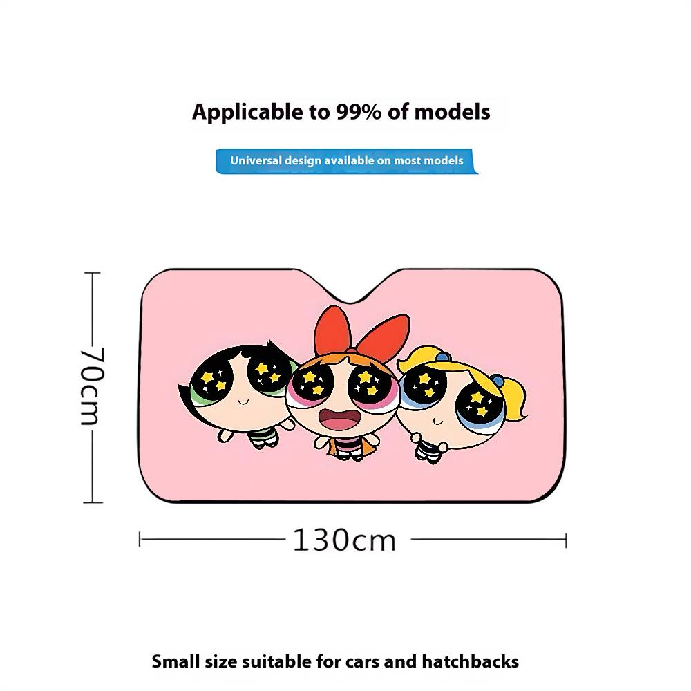 Cute-P-pOwerPuff-G- Girls Styl - Windshield Sun Shade review and price