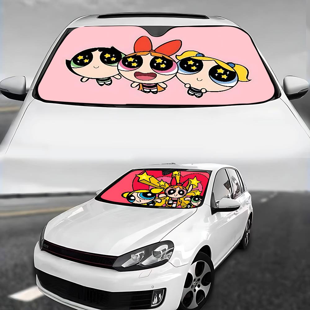 Cute-P-pOwerPuff-G- Girls Styl - Windshield Sun Shade review and price