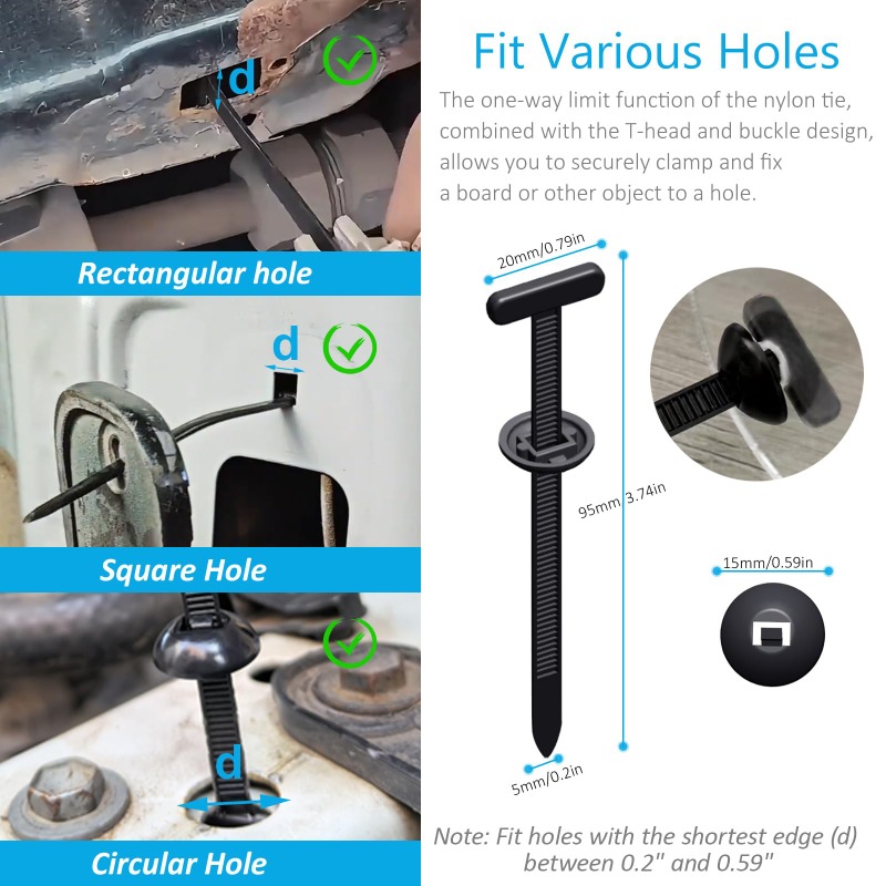 Car Nylon Black Cable Ties Pus - Car Cable Organizer review and price